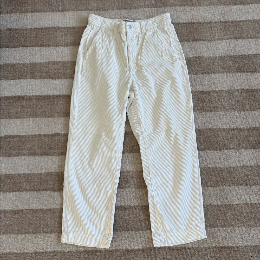 Everlane Cream Corduroy Pants